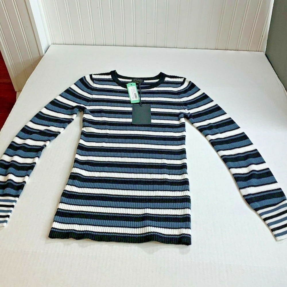 New Goldray Womens Sz S Gold Ray Striped Sweater R